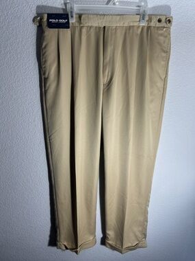 Polo Golf Ralph Lauren Chino Pants Beige Flat Men’s Size 38x30 Brand New